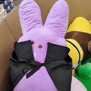 Purple Bunny Plush with Black Cape